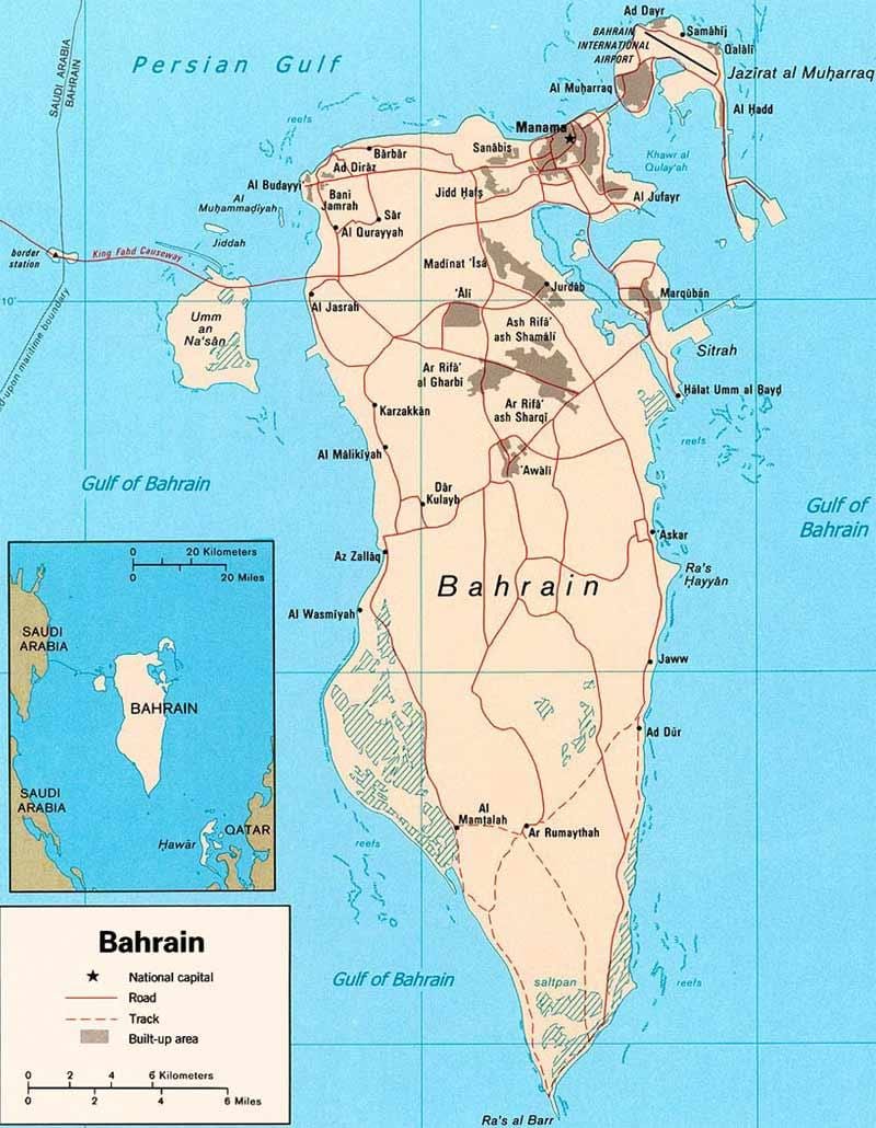 Bahreyn yol haritası Bulucu haritası