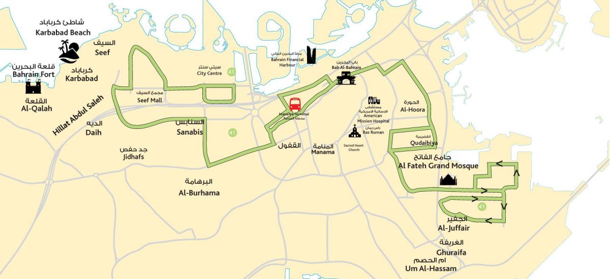 şehir merkezi Bahreyn göster 