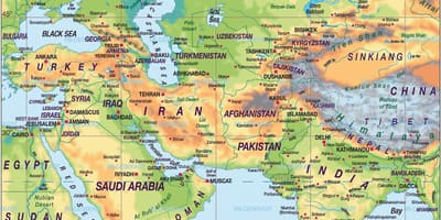 Bahreyn harita dünya atlas haritası 
